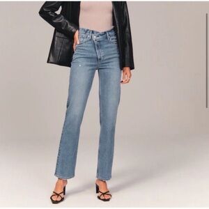 Abercrombie Crossover High Rise Dad Jeans 25 Regular